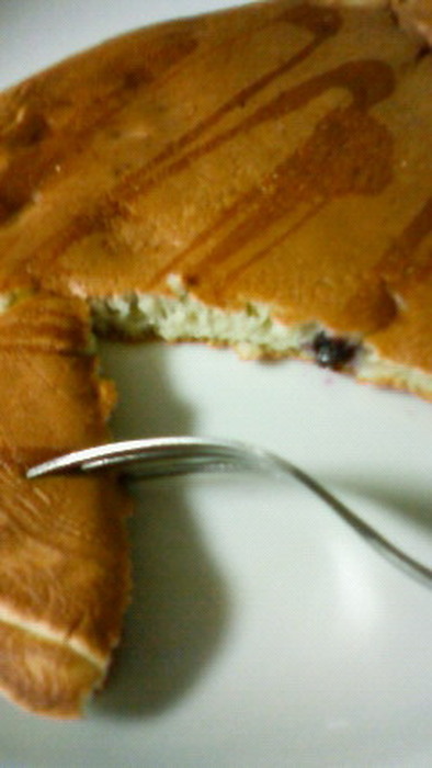 ブルーベリー＆バナナ☆パンケーキの写真
