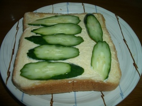 一人の昼食 からしマヨで簡単サラダパン?