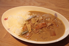 山菜 の グリーンカレー