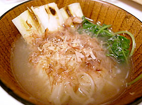 ねぎとそうめんのおひたし系お吸い物