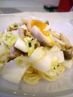358と大葉にんにく醤油★コラボパスタ