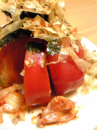 前菜トマト～韓国風～の写真