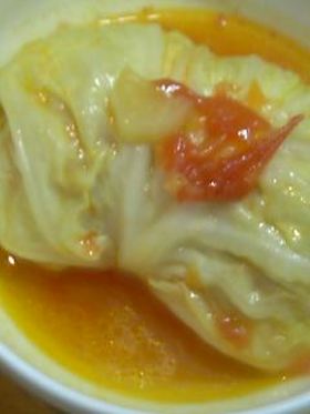 春キャベツと海老のロールキャベツ
