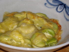 空豆のマヨチーズ焼き