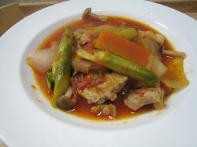豚ヒレ肉のトマト煮込み