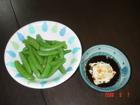 スナップえんどう マヨ醤油