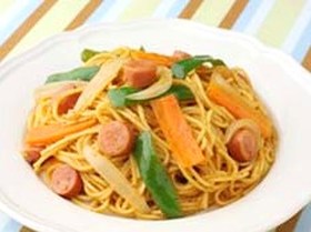 ピリッと「カレー風味パスタ♪」