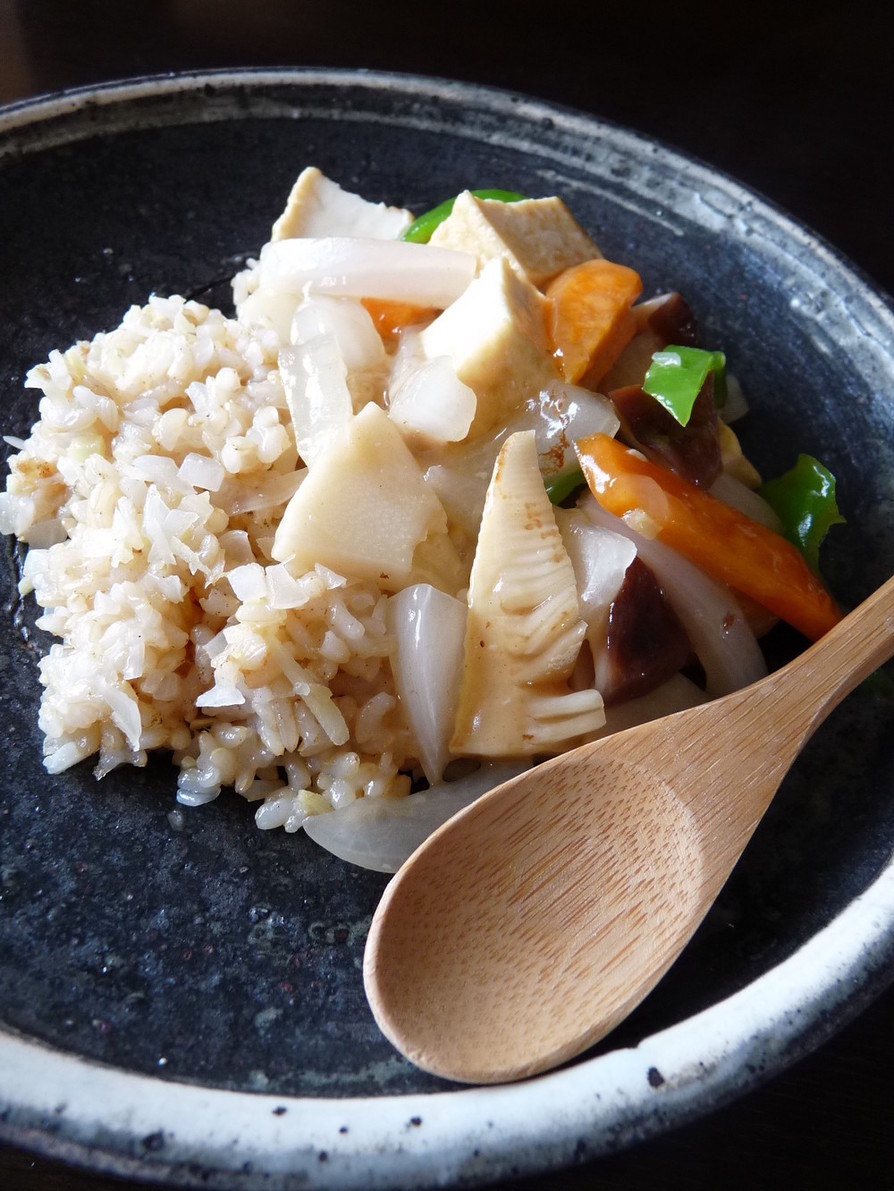 生姜風味のあんかけ玄米炒飯の画像
