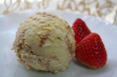 カステラアイスクリームの写真