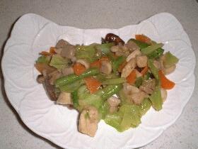 鶏肉と野菜のバター醤油炒め