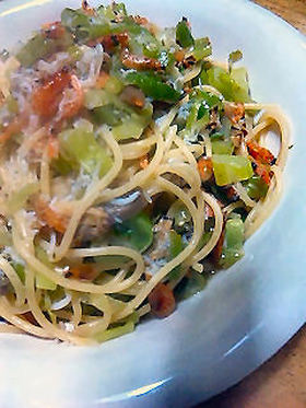 桜海老としらすのパスタ