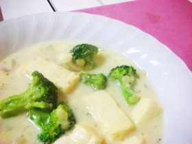 低カロリーの豆腐ホワイトシチュー