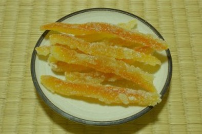 夏蜜柑の皮の砂糖煮の写真