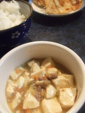子供と作る❀辛くない麻婆豆腐