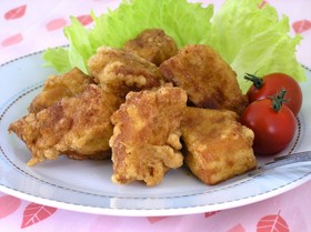 高野豆腐で✩感激唐揚げ☺