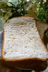 カスタード風味のホームベーカリー食パン