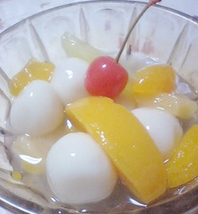 o(・∀・)oフルーツ白玉o(・∀・)o