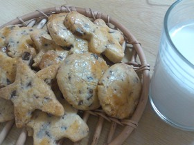 板チョコでつくる☆チョコチップクッキー♪