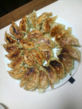 餃子の焼方
