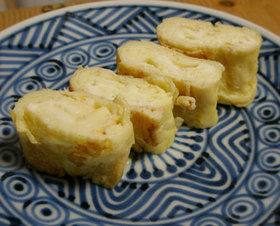 鶏鍋のだしdeだし巻き卵 お弁当のおかず