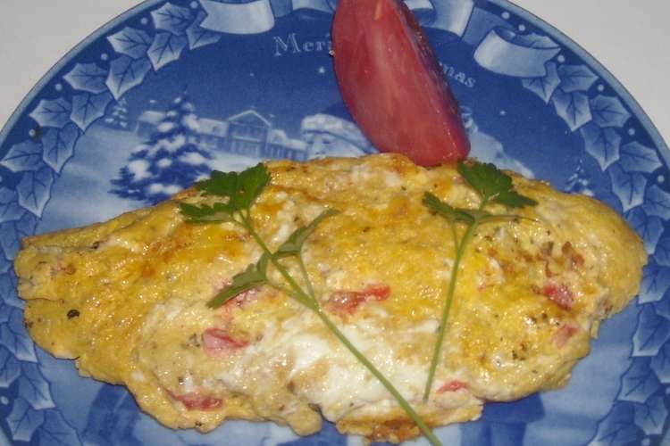 トマト チーズ バジルソース入りオムレツ レシピ 作り方 By Toppy1 クックパッド 簡単おいしいみんなのレシピが349万品
