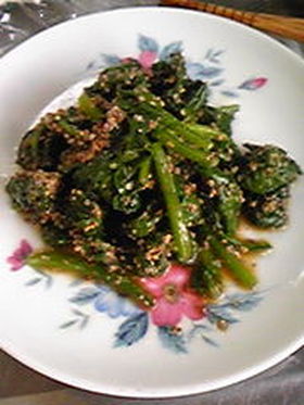 母味*ほうれん草の胡麻和え