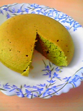 はかりなし!かんたん炊飯器抹茶豆乳ケーキ