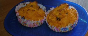かぼちゃのチョコチップ入りなめらかケーキ