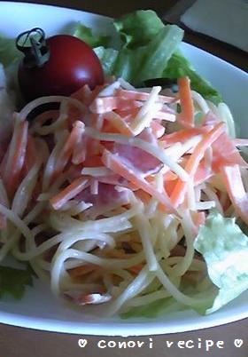 【残り物で】パスタサラダ