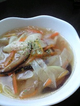 パパっと♪ヘルシー中華スープ☆
