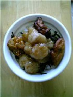 帆立の揚げ煮丼