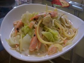 豆乳で作るヘルシースープパスタ