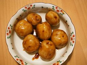 新じゃがの甘辛煮