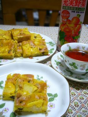 HMで簡単★充実野菜deアップルケーキ★
