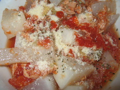 大根とトマトのイタリアンサラダの写真