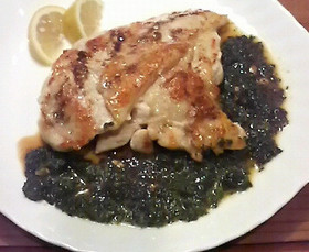 チキンステーキwithパセリレモンソース