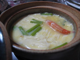生湯葉たっぷりの茶碗蒸し