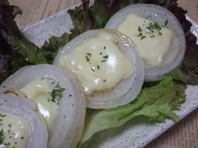 新玉ネギのクレソルチーズ焼き♪