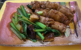 うす豚バラの簡単甘辛煮
