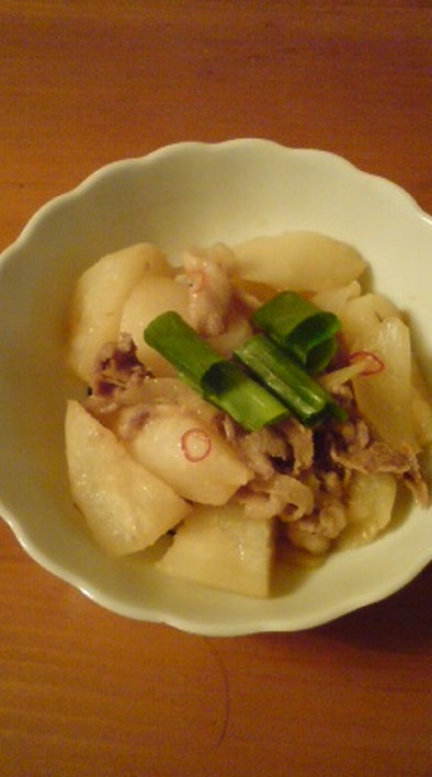 お母さんの味☆大根と豚肉の味噌炒め煮の写真