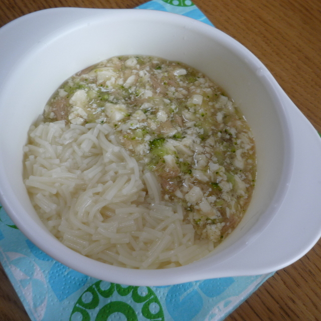 離乳食 ツナとブロッコリーのあんかけ素麺 レシピ 作り方 By Niconoco クックパッド 簡単おいしいみんなのレシピが360万品