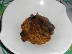 中国風ナスのパスタ