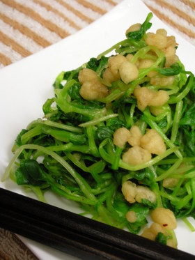 ★つまみ菜のお浸し★揚げ玉入り♪
