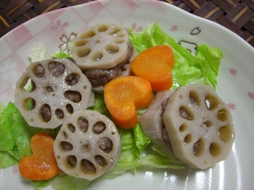 簡単☆豚ひき肉蓮根挟み☆