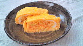 ほんのり甘い★新玉ねぎとにんじんの卵焼き