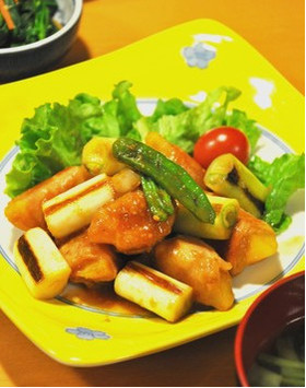 こっ照り味噌で☆じゃがいもの肉巻き