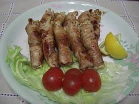 ヘルシー☆豚肉のえのき巻き巻き♪