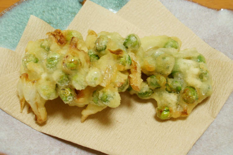 手抜き 新玉ねぎとグリンピースのかき揚げ レシピ 作り方 By ぴ すけ クックパッド 簡単おいしいみんなのレシピが352万品