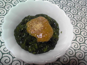 もずくの酢味噌和え