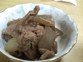 めちゃうま♪牛肉とこんにゃくの甘辛煮☆